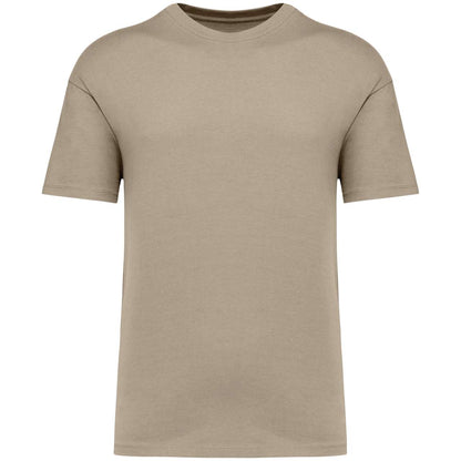 UNISEX SHOULDER LOOSE T-SHIRT - Wet Sand - colorimageurl