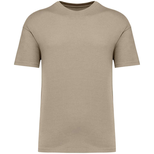 UNISEX SHOULDER LOOSE T-SHIRT - Wet Sand - colorimageurl