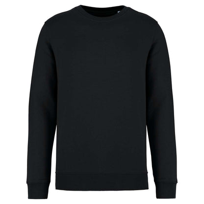 ECO-FRIENDLY UNISEX ROUND NECK SWEATSHIRT - Black - colorimageurl
