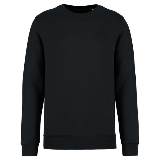 ECO-FRIENDLY UNISEX ROUND NECK SWEATSHIRT - Black - colorimageurl