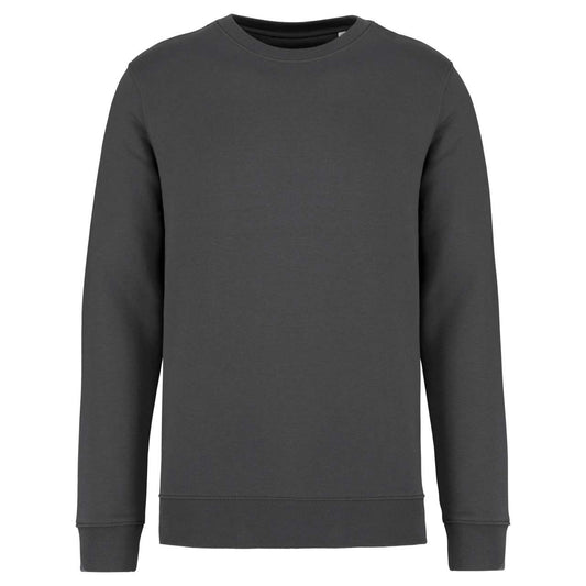 ECO-FRIENDLY UNISEX ROUND NECK SWEATSHIRT - Volcano Grey Heather - colorimageurl