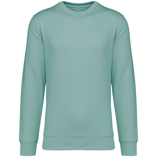 ECO-FRIENDLY UNISEX ROUND NECK SWEATSHIRT - Jade Green - colorimageurl