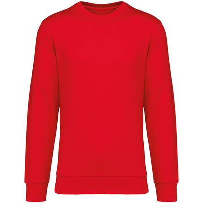 ECO-FRIENDLY UNISEX ROUND NECK SWEATSHIRT - Poppy Red - colorimageurl