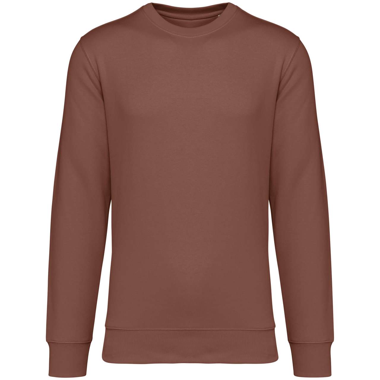 ECO-FRIENDLY UNISEX ROUND NECK SWEATSHIRT - Sienna - colorimageurl
