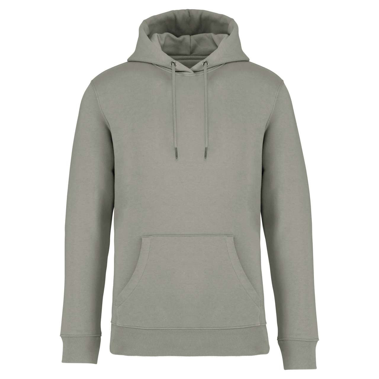ECO-FRIENDLY UNISEX HOODED SWEATSHIRT - Almond Green - colorimageurl