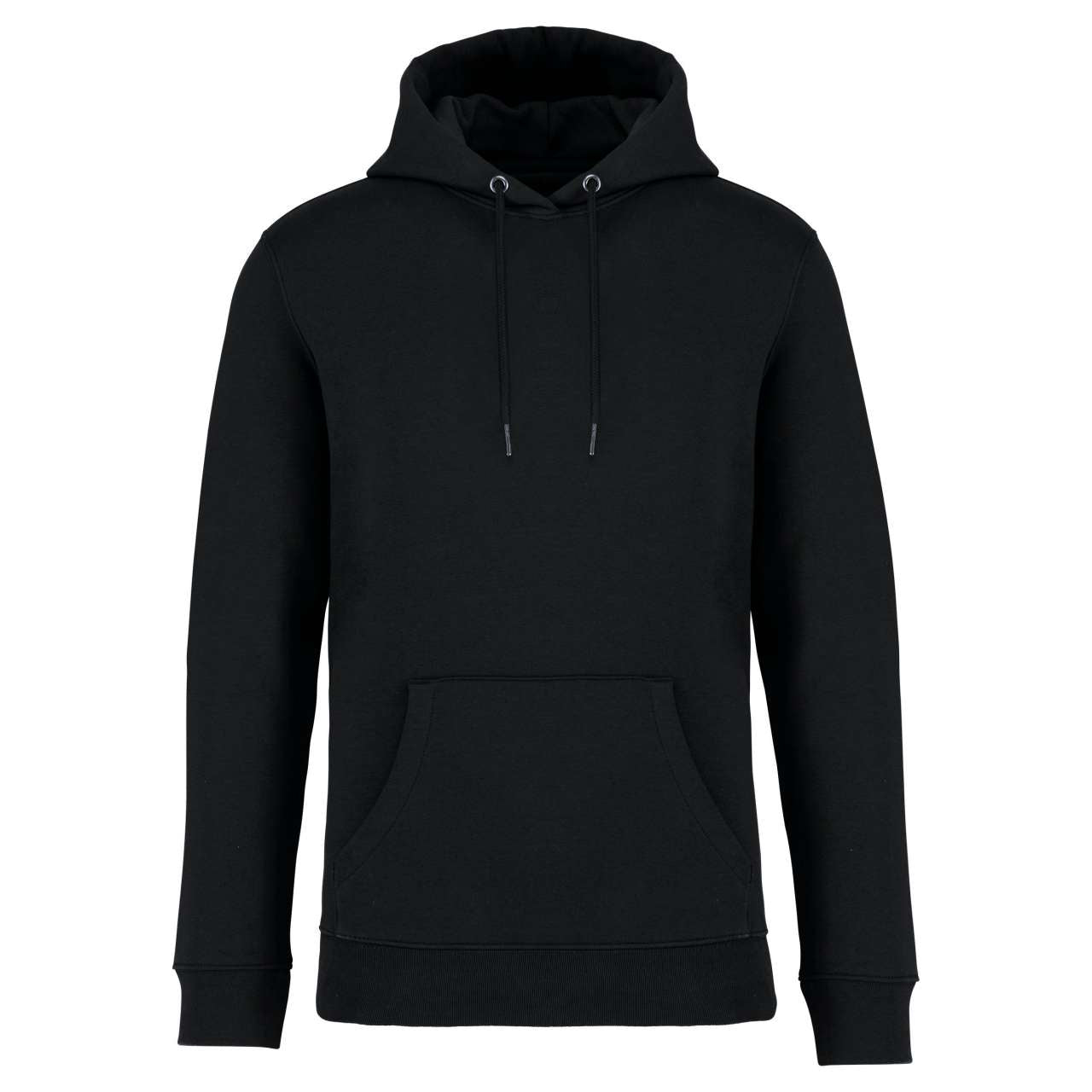 ECO-FRIENDLY UNISEX HOODED SWEATSHIRT - Black - colorimageurl