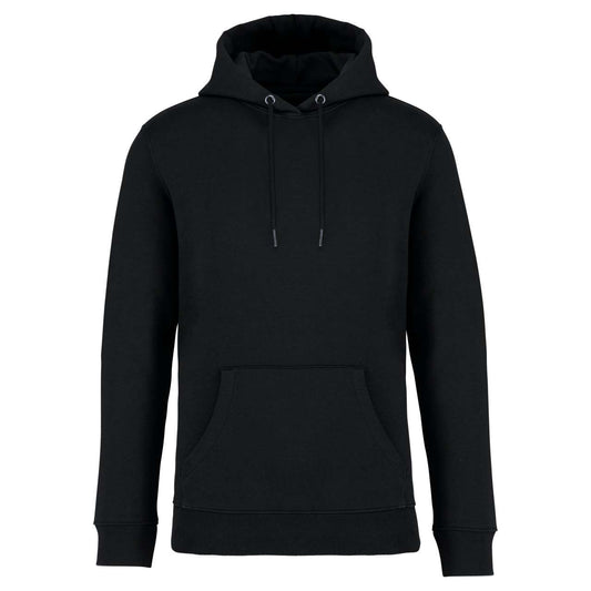 ECO-FRIENDLY UNISEX HOODED SWEATSHIRT - Black - colorimageurl