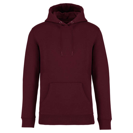 ECO-FRIENDLY UNISEX HOODED SWEATSHIRT - Dark Cherry - colorimageurl