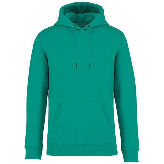 ECO-FRIENDLY UNISEX HOODED SWEATSHIRT - Gemstone Green - colorimageurl