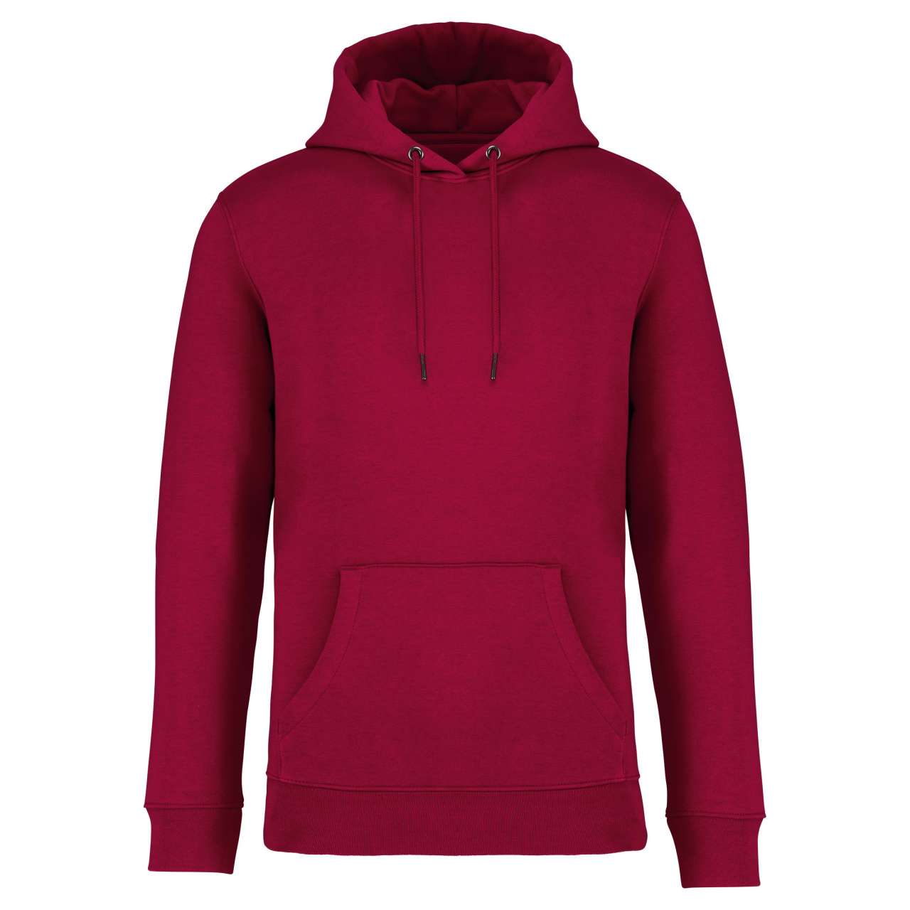 ECO-FRIENDLY UNISEX HOODED SWEATSHIRT - Hibiscus Red - colorimageurl