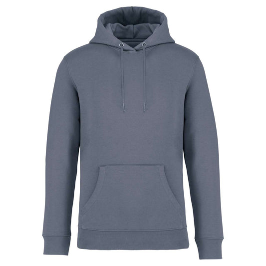 ECO-FRIENDLY UNISEX HOODED SWEATSHIRT - Moon Grey Heather - colorimageurl