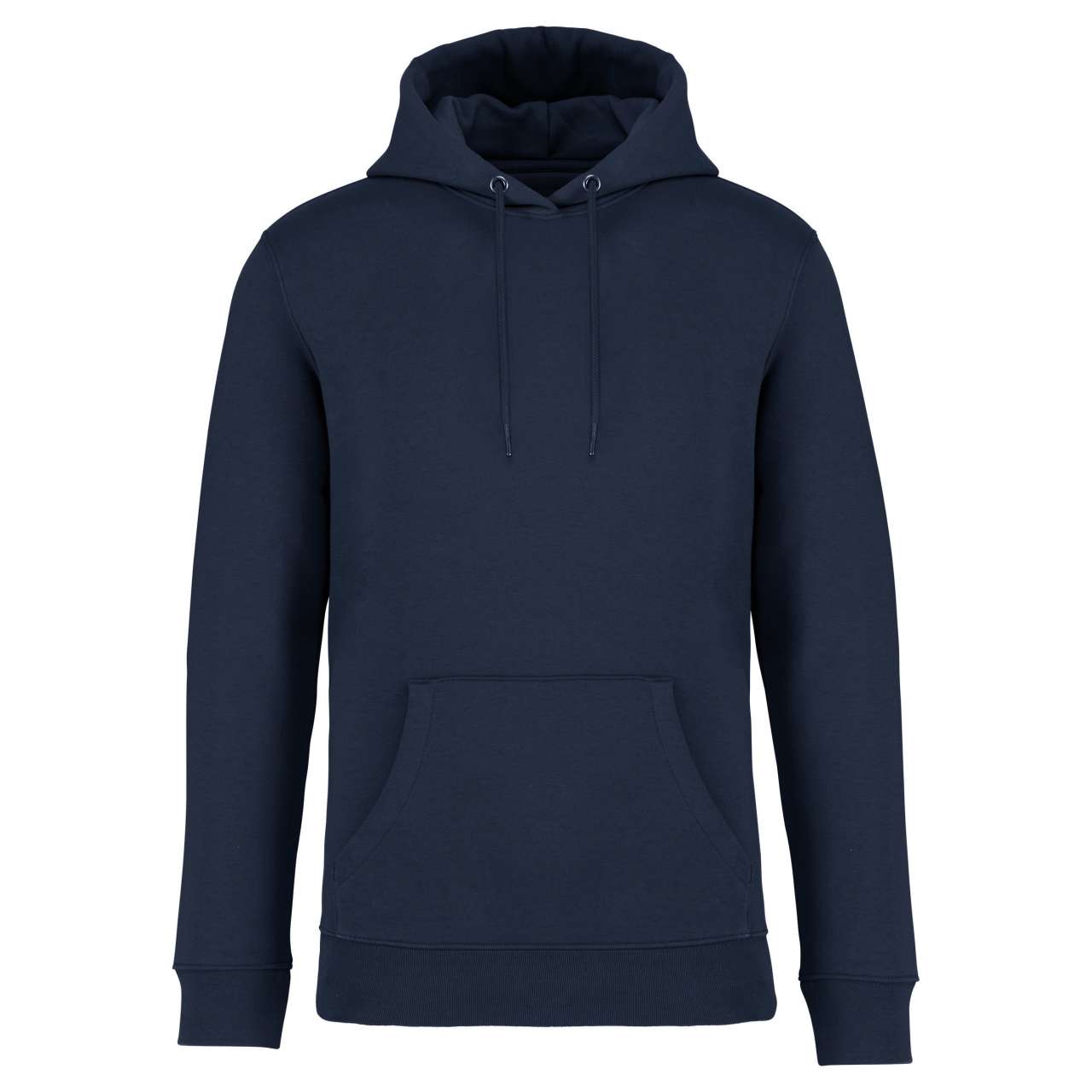 ECO-FRIENDLY UNISEX HOODED SWEATSHIRT - Navy Blue - colorimageurl