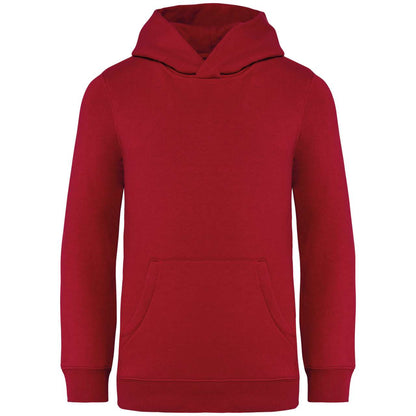 KIDS’ HOODED SWEATSHIRT - Hibiscus Red - colorimageurl