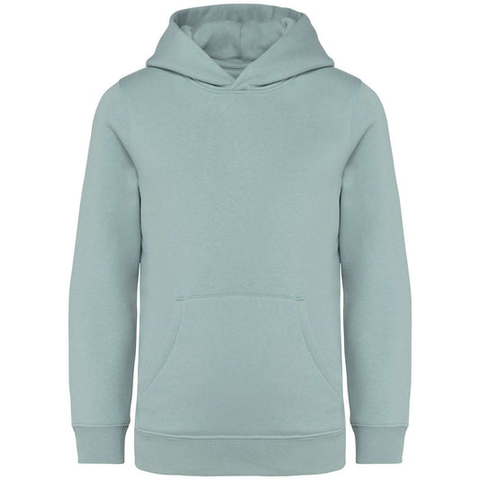 KIDS’ HOODED SWEATSHIRT - Jade Green - colorimageurl