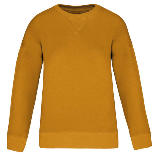 ECO-FRIENDLY LADIES’ DROP-SHOULDER SWEATSHIRT - Curcuma - colorimageurl