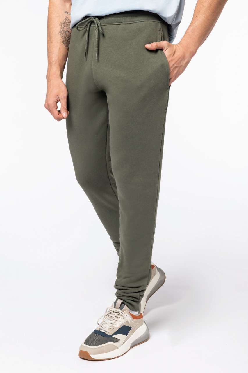 ECO-FRIENDLY MEN’S JOGGING TROUSERS - Volcano Grey Heather - modelimageurl