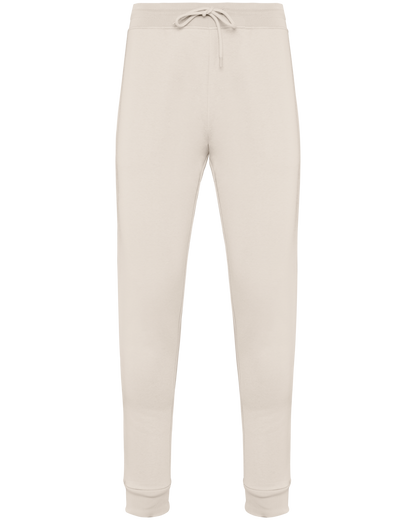 ECO-FRIENDLY MEN’S JOGGING TROUSERS - Ivory - colorimageurl