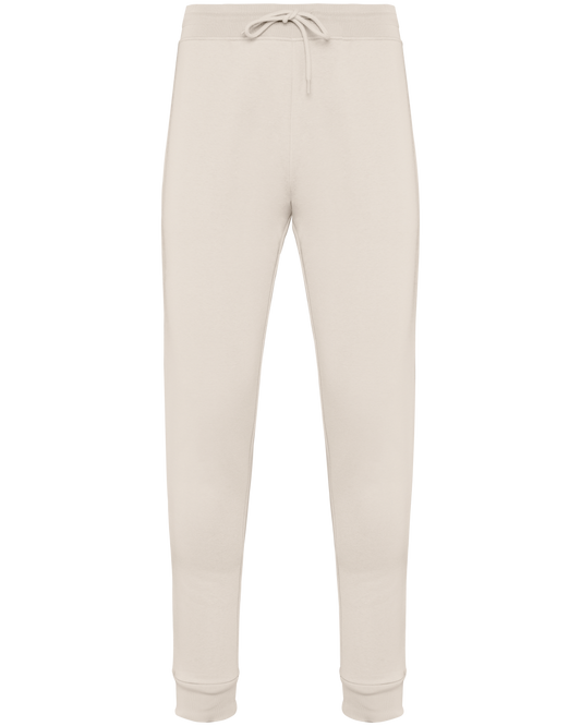 ECO-FRIENDLY MEN’S JOGGING TROUSERS - Ivory - colorimageurl