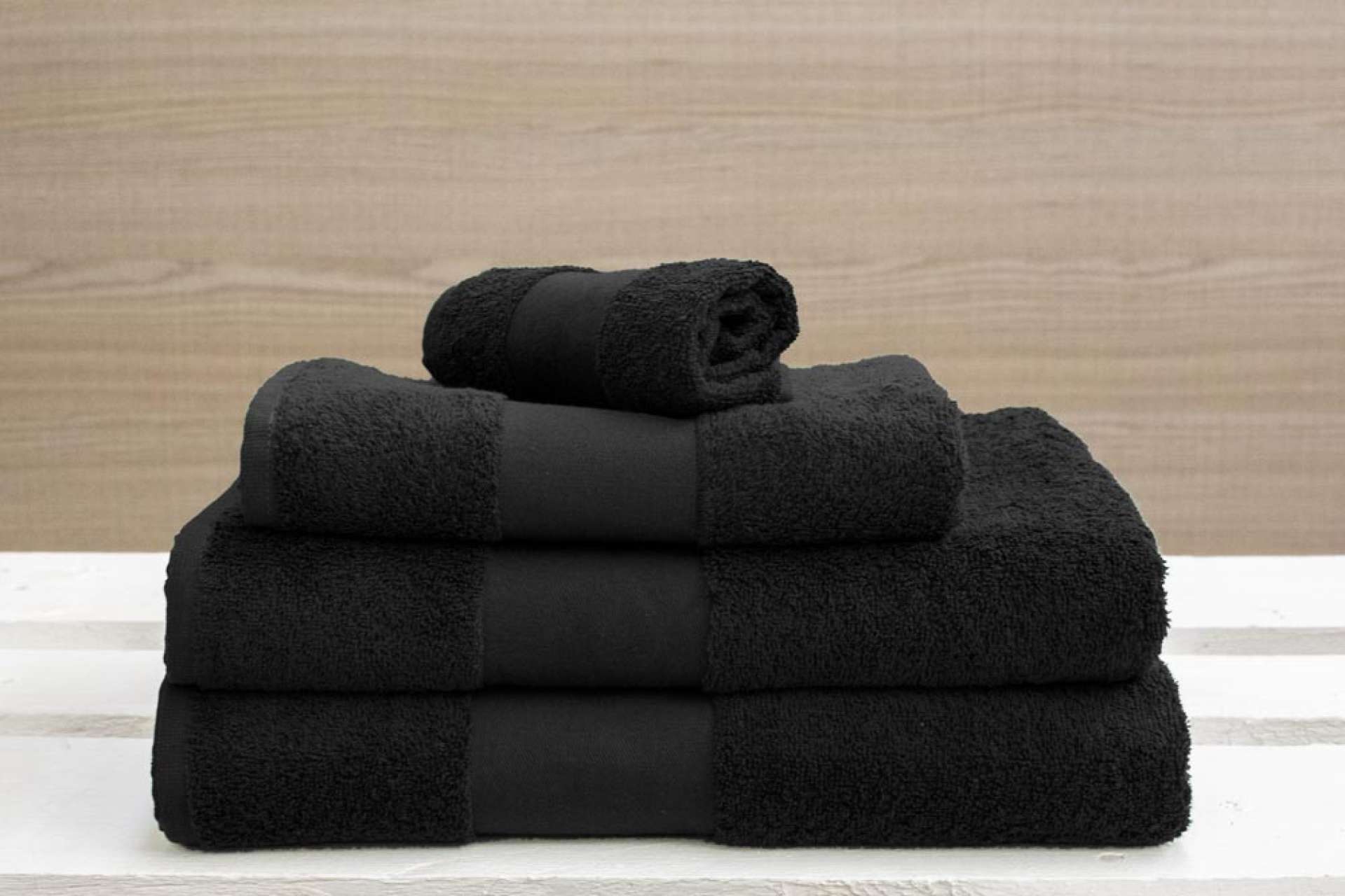 OLIMA CLASSIC TOWEL - Black - Main