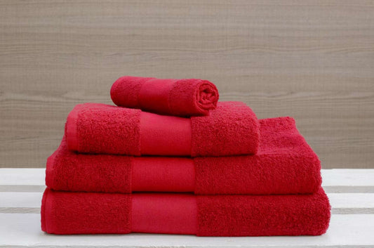 OLIMA CLASSIC TOWEL - Red - Main