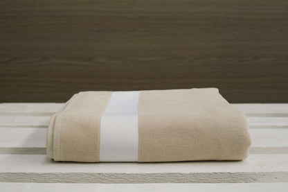 OLIMA VELOUR BEACH TOWEL - Sand - colorimageurl