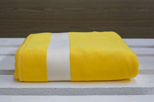 OLIMA VELOUR BEACH TOWEL - Sunflower - colorimageurl