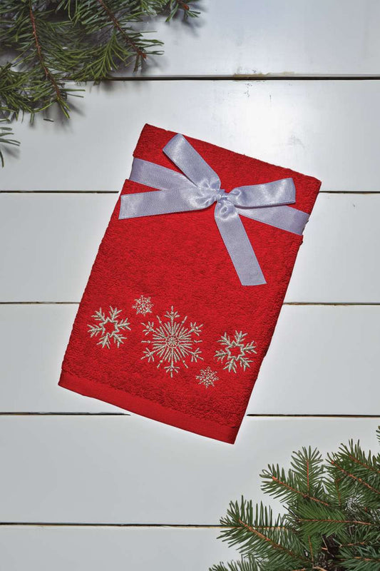 OLIMA CHRISTMAS TOWEL - SNOWFLAKES II