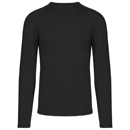 ADULTS' LONG-SLEEVED BASE LAYER SPORTS T-SHIRT - Black - Additional