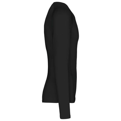 ADULTS' LONG-SLEEVED BASE LAYER SPORTS T-SHIRT - Black - Additional