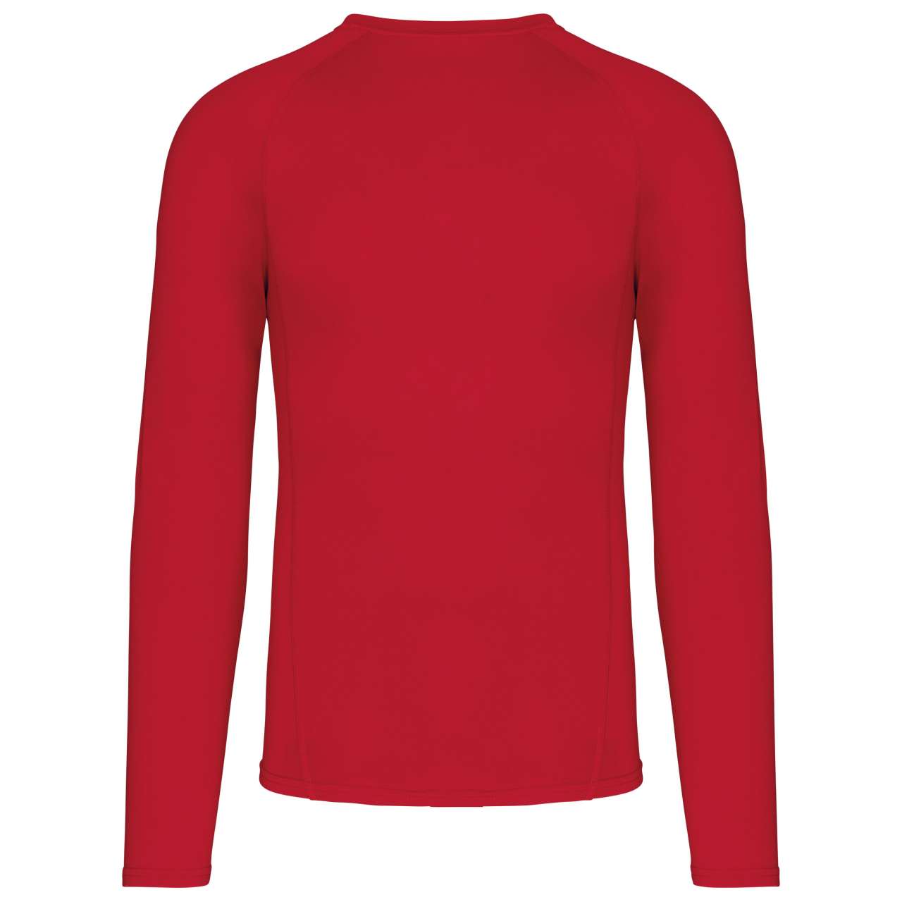 ADULTS' LONG-SLEEVED BASE LAYER SPORTS T-SHIRT - Sporty Red - Additional