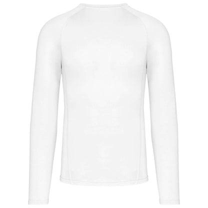 ADULTS' LONG-SLEEVED BASE LAYER SPORTS T-SHIRT - White - Additional