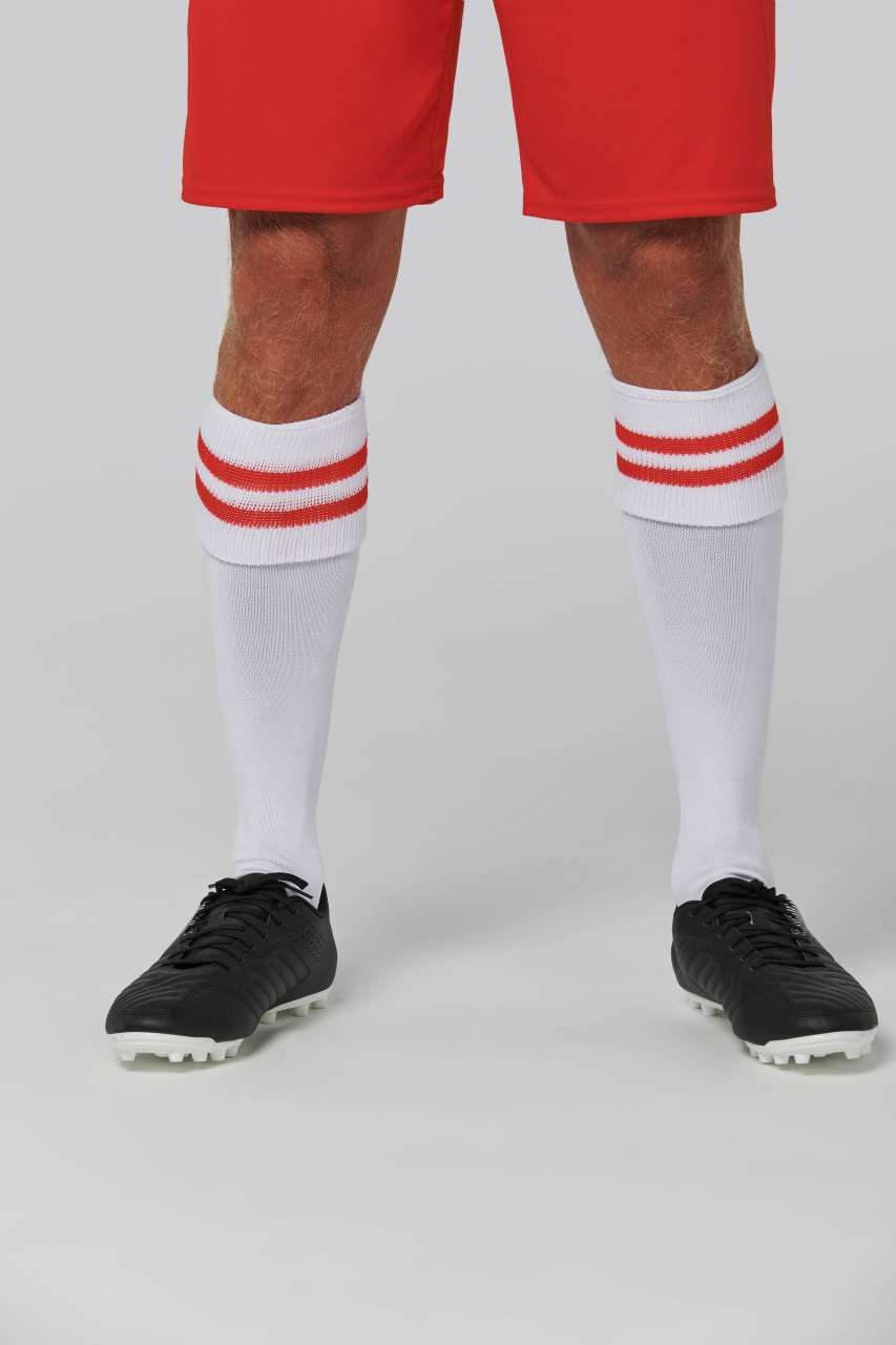 STRIPED SPORTS SOCKS - Black/Sporty Red - Additional
