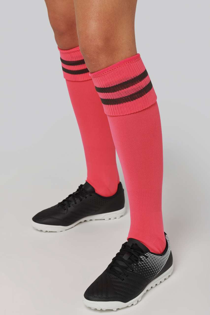 STRIPED SPORTS SOCKS - Black/Sporty Red - Model