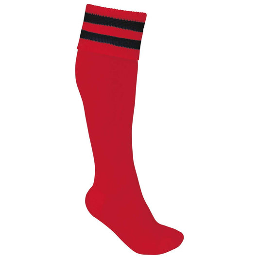 STRIPED SPORTS SOCKS - Sporty Red/Black - Main