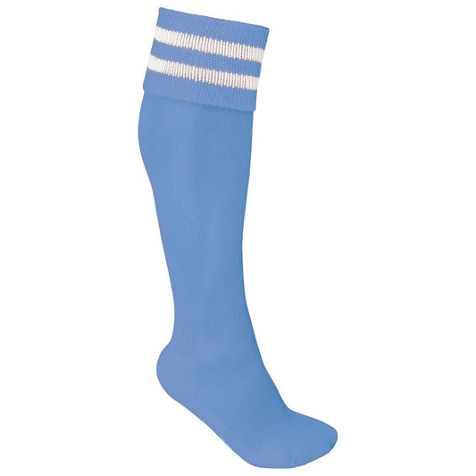 STRIPED SPORTS SOCKS - Sporty Sky Blue/White - Main