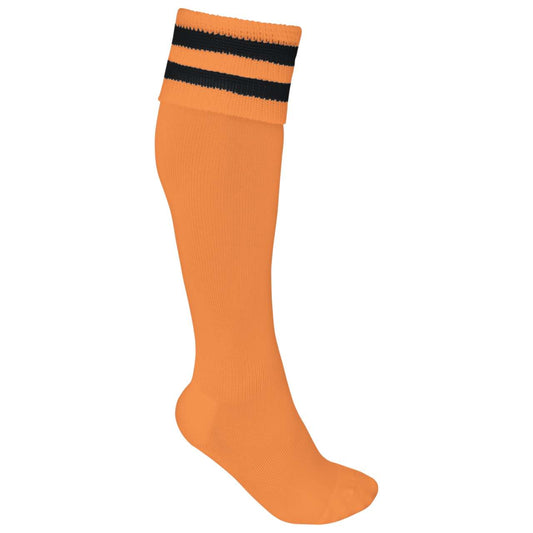 STRIPED SPORTS SOCKS - Sun Orange/Black - Main