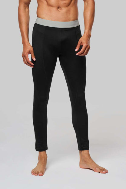 MEN’S SPORTS BASE LAYER LEGGINGS - Black - Model