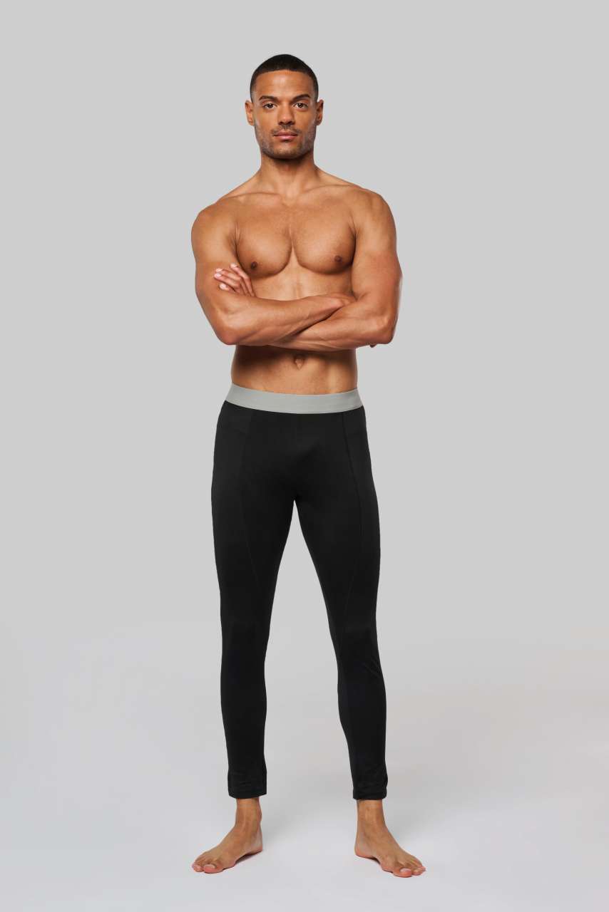 MEN’S SPORTS BASE LAYER LEGGINGS - Black - Additional
