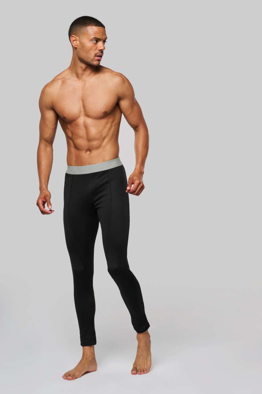 MEN’S SPORTS BASE LAYER LEGGINGS - Black - Additional