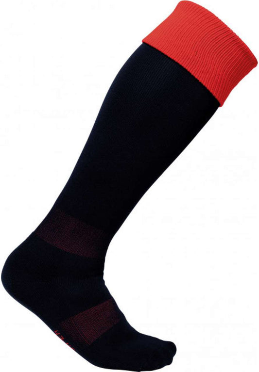TWO-TONE SPORTS SOCKS - Black/Sporty Red - Main