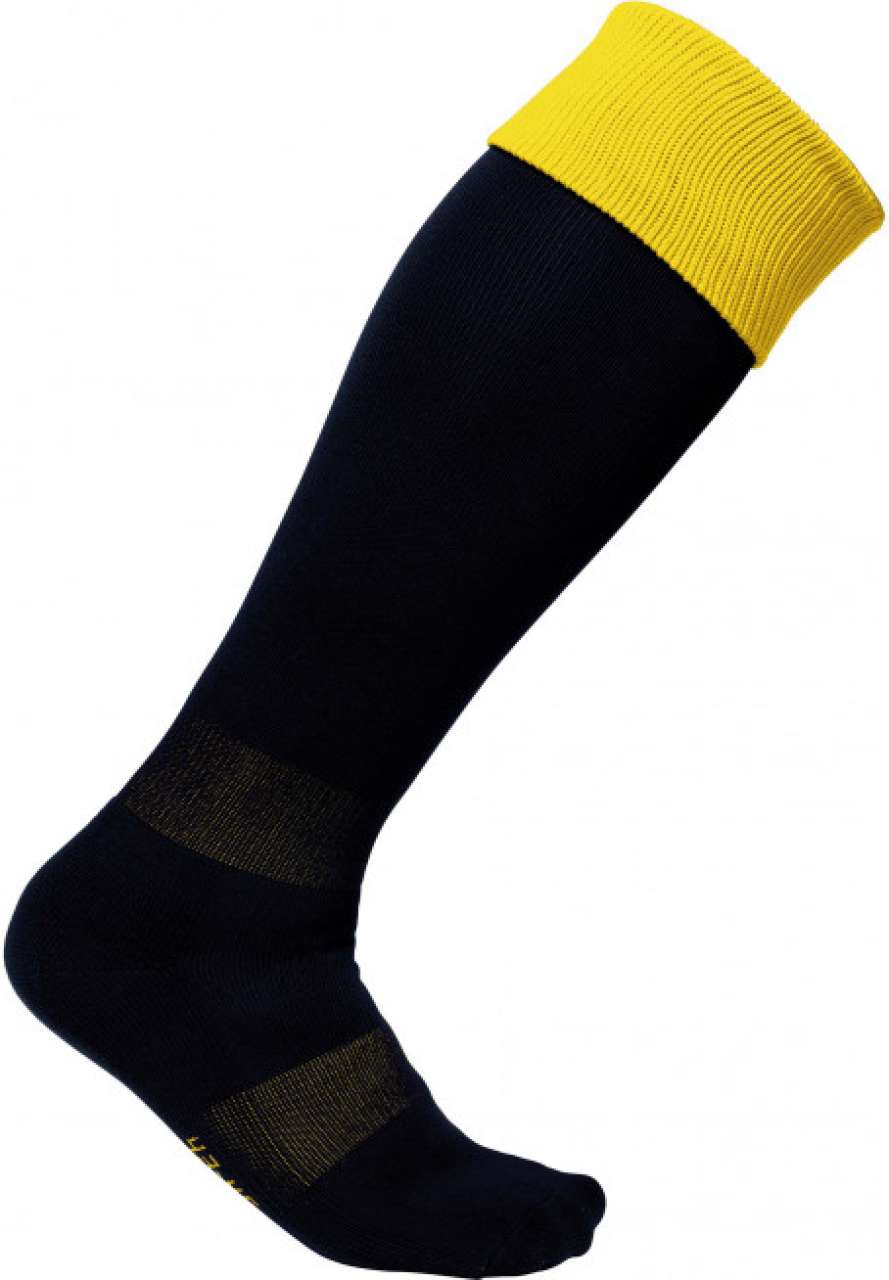 TWO-TONE SPORTS SOCKS - Black/Sporty Yellow - Main
