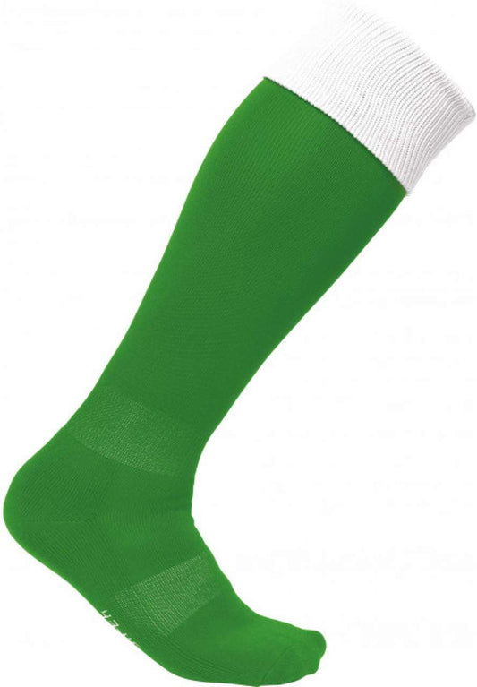 TWO-TONE SPORTS SOCKS - Green/White - Main