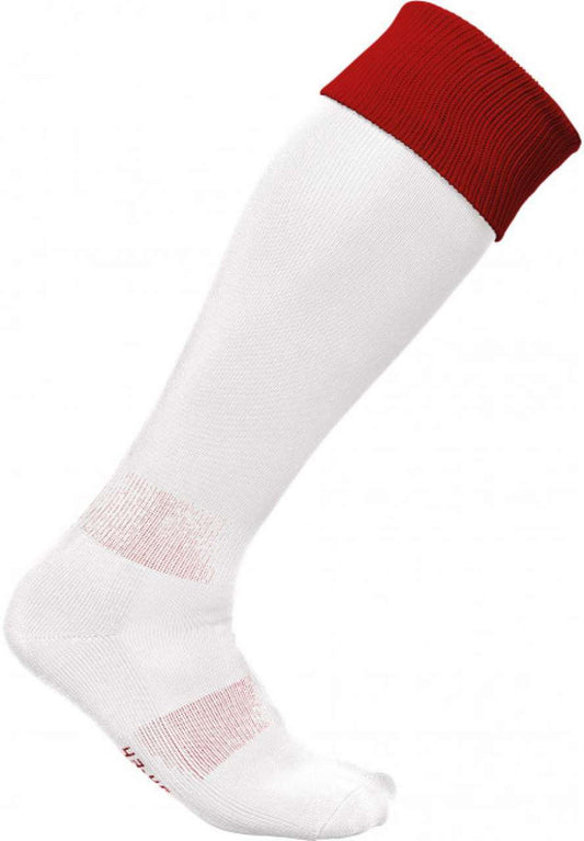TWO-TONE SPORTS SOCKS - White/Sporty Red - Main