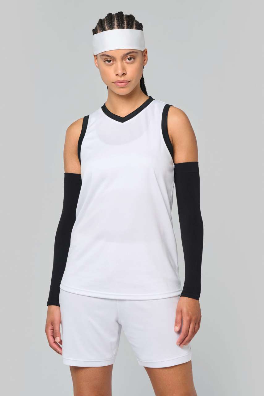 SEAMLESS SPORTS SLEEVES - Aqua Blue - modelimageurl
