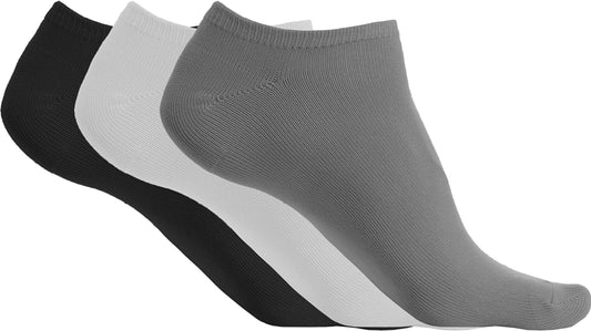 MICROFIBRE TRAINER SOCKS - PACK OF 3 PAIRS - Storm Grey/White/Black - Main