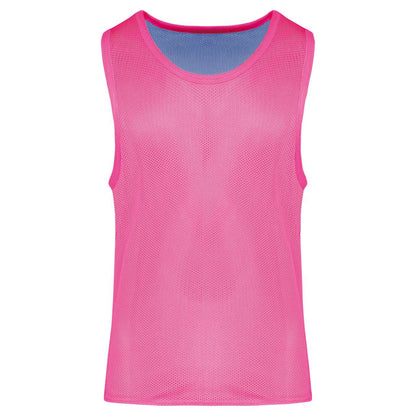 MULTI-SPORTS REVERSIBLE BIB - Fluorescent  Pink/Sporty Sky Blue - Main