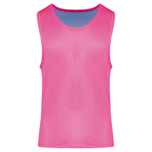 MULTI-SPORTS REVERSIBLE BIB - Fluorescent  Pink/Sporty Sky Blue - Main
