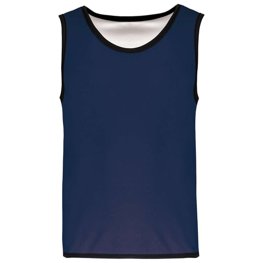 KID'S REVERSIBLE RUGBY BIB - Sporty Navy/White - colorimageurl