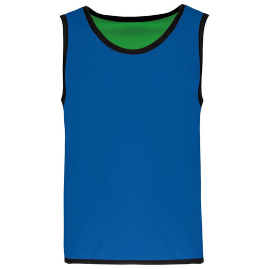 KID'S REVERSIBLE RUGBY BIB - Sporty Royal Blue/Green - colorimageurl