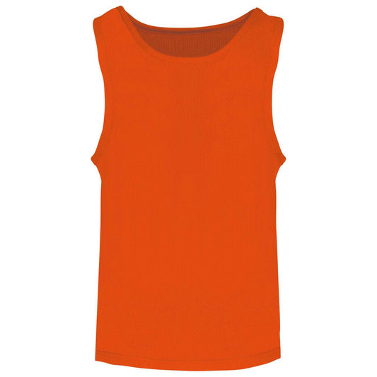 KID'S LIGHTWEIGHT MESH MULTISPORT BIB - Spicy Orange - colorimageurl